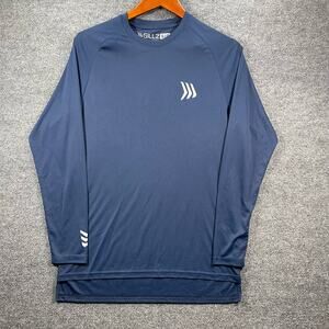 Gillz Dry Fit Fishing Shirt Men's Small Blue Long Sleeve Stretch Outdoors